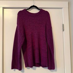 Urban Outfitters Rich Purple/pink Crew Neck Sweater